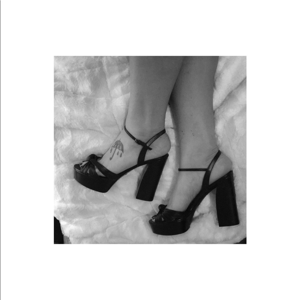 Gucci platform heels black 41.5